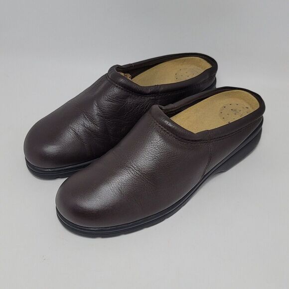 Cobbie Cuddlers Womens Brown Leather Clogs Slip On Shoes Size 9.5 - Picture 3 of 14